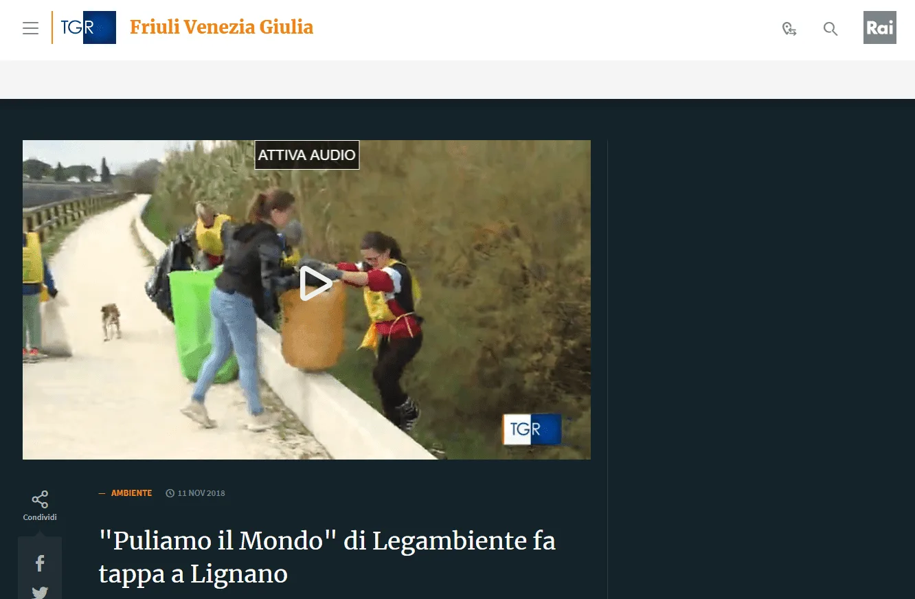 Servizio TGR "Puliamo il mondo"